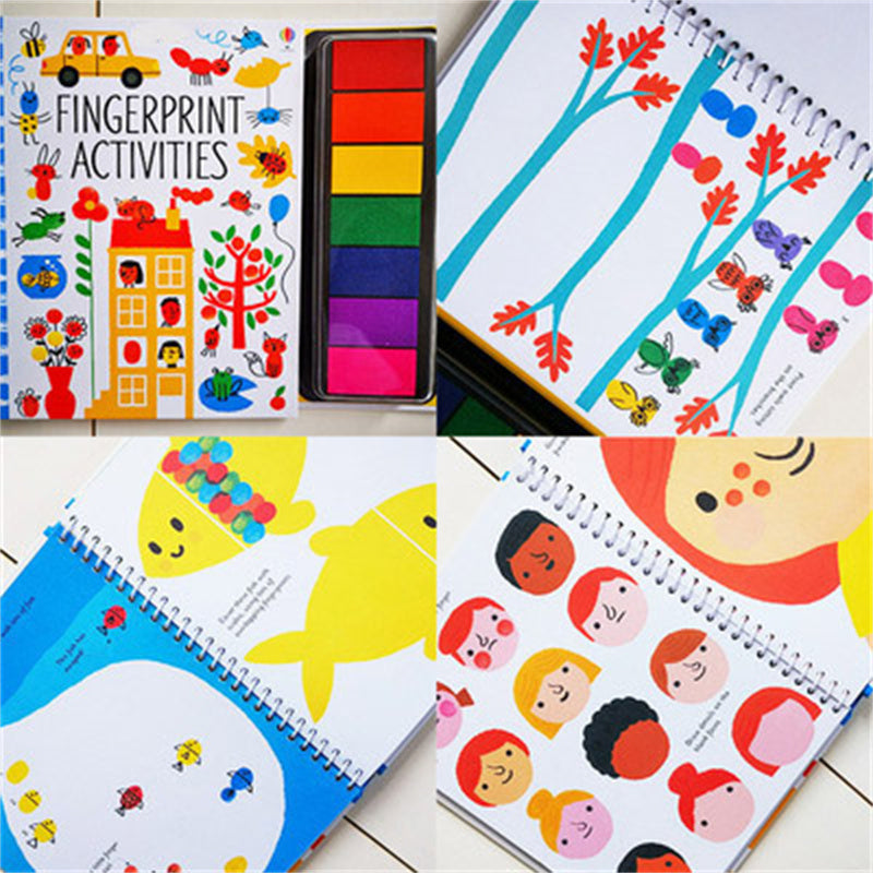 Kids Stamp Game Finger Coloring Book