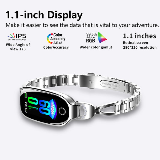 Women's Smart Watch with Glucose & Menstrual Tracker