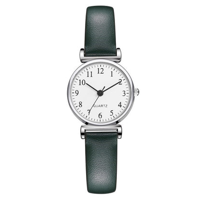 Small Simple Student Quartz Watch with Thin Strap