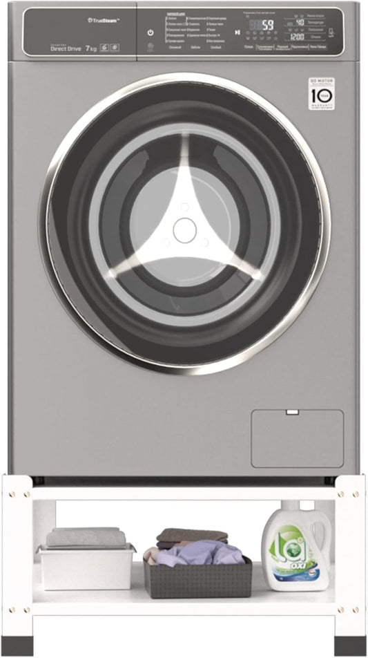 Laundry Pedestal 28.35 In Width, Washer And Dryer Pedestals With Storage Shelf, 700lbs Weight Capacity Washing Machine Stands For Most Washers And Dryers, Assembly Required