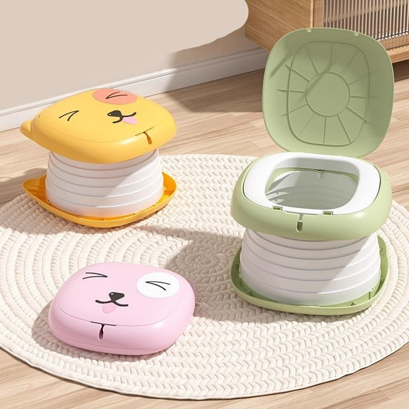 The Children’s Outdoor Portable Car-Foldable Toilet Seat 