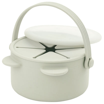 Children's Solid Color Silicone Food Storage Box