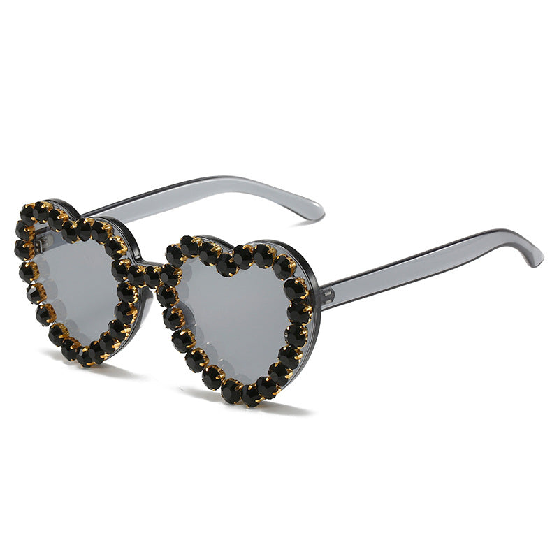 Peach Heart Sunglasses for Women