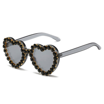 Peach Heart Sunglasses for Women