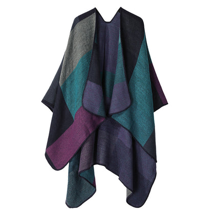 Autumn And Winter Cashmere-like Ethnic Shawl Yunnan Tourism Cape Cloak