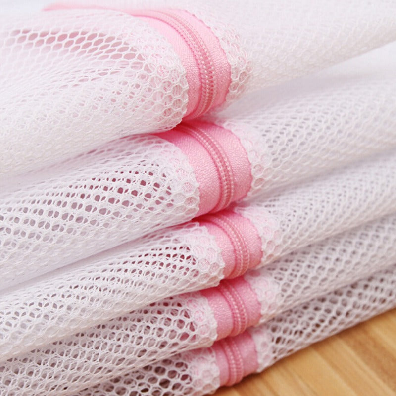 White Mesh Laundry Bag Protective