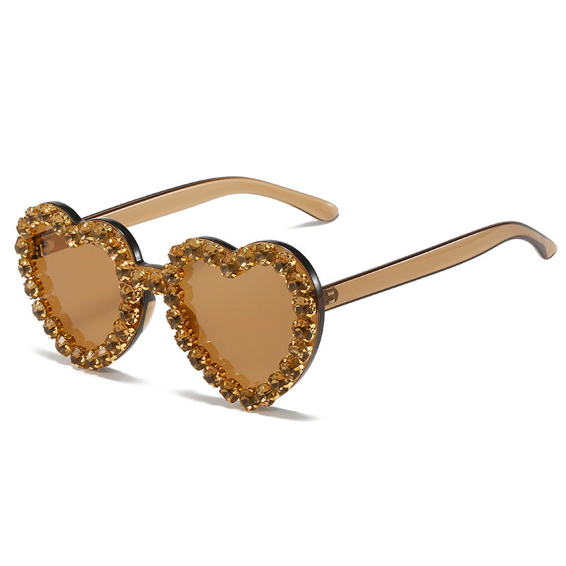 Peach Heart Sunglasses for Women