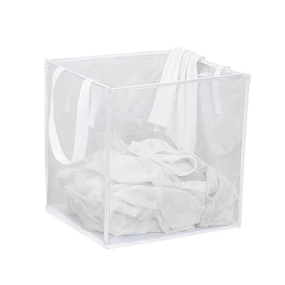 Foldable Square Grid Laundry Basket