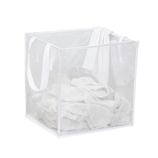 Foldable Square Grid Laundry Basket