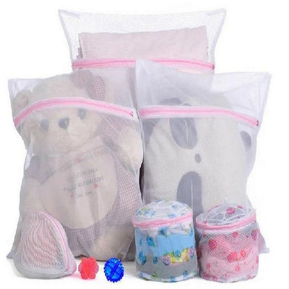 White Mesh Laundry Bag Protective