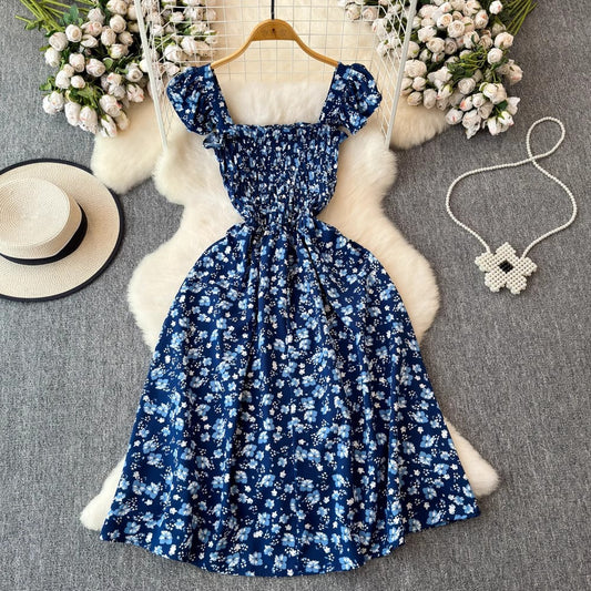 Flying Sleeves Black Shivering Dress Female Summer
