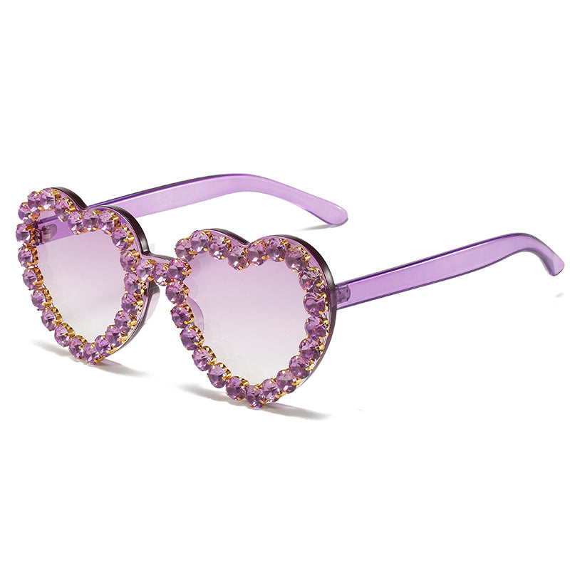 Peach Heart Sunglasses for Women
