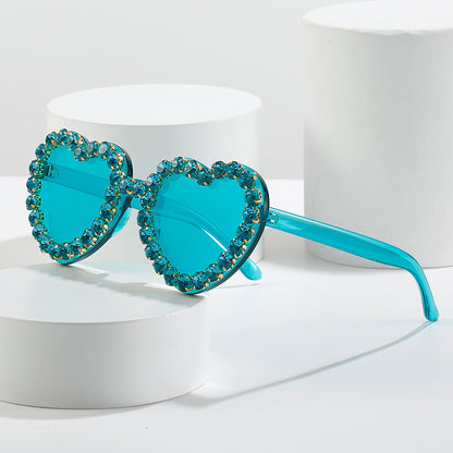 Peach Heart Sunglasses for Women