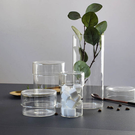 Transparent Glass Storage Tank Storage Bottle