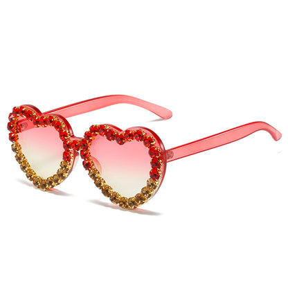 Peach Heart Sunglasses for Women