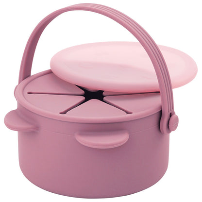 Children's Solid Color Silicone Food Storage Box
