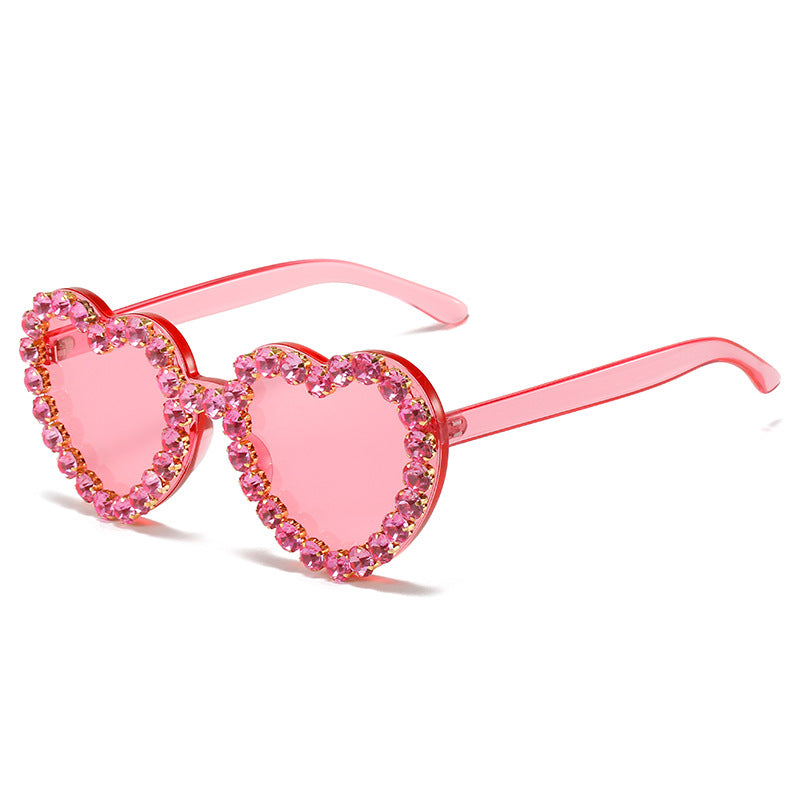 Peach Heart Sunglasses for Women