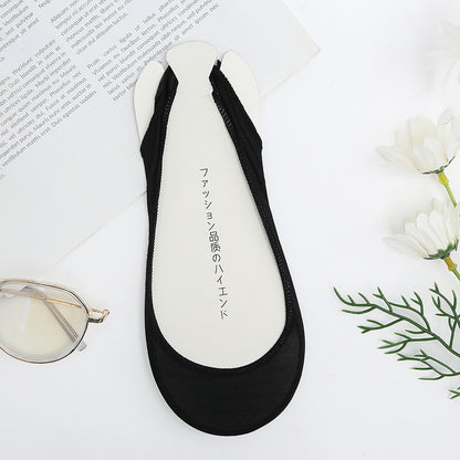 Invisible Boat Socks Women's Summer Socks Low-cut Non-slip Ice Silk