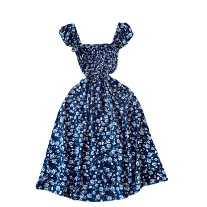 Flying Sleeves Black Shivering Dress Female Summer