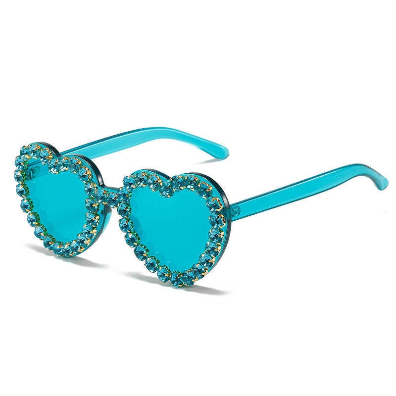 Peach Heart Sunglasses for Women