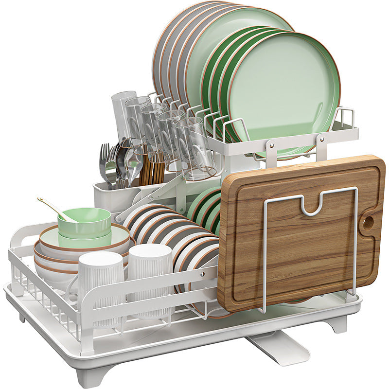 Kitchen Draining Countertop Foldable Dish Draining Rack