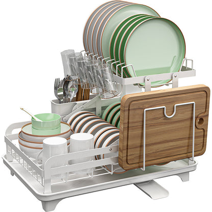 Kitchen Draining Countertop Foldable Dish Draining Rack