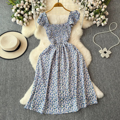 Flying Sleeves Black Shivering Dress Female Summer