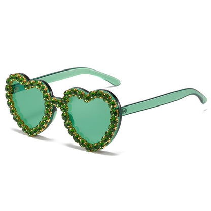 Peach Heart Sunglasses for Women