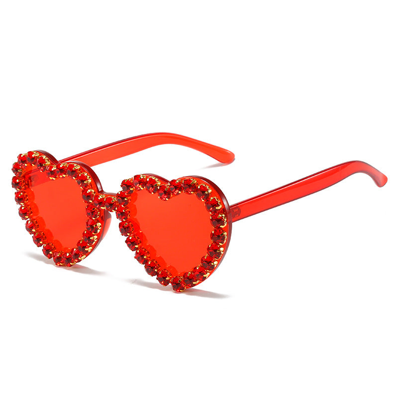 Peach Heart Sunglasses for Women
