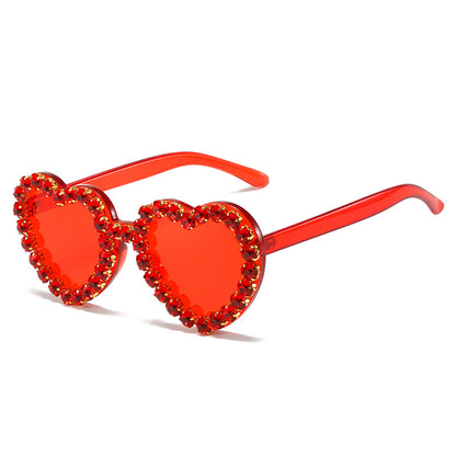 Peach Heart Sunglasses for Women