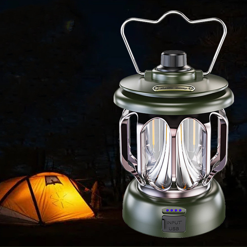 The Outdoor Camping LED Retro Horse Lantern offers versatility and style, providing adjustable lighting options to suit any environment.