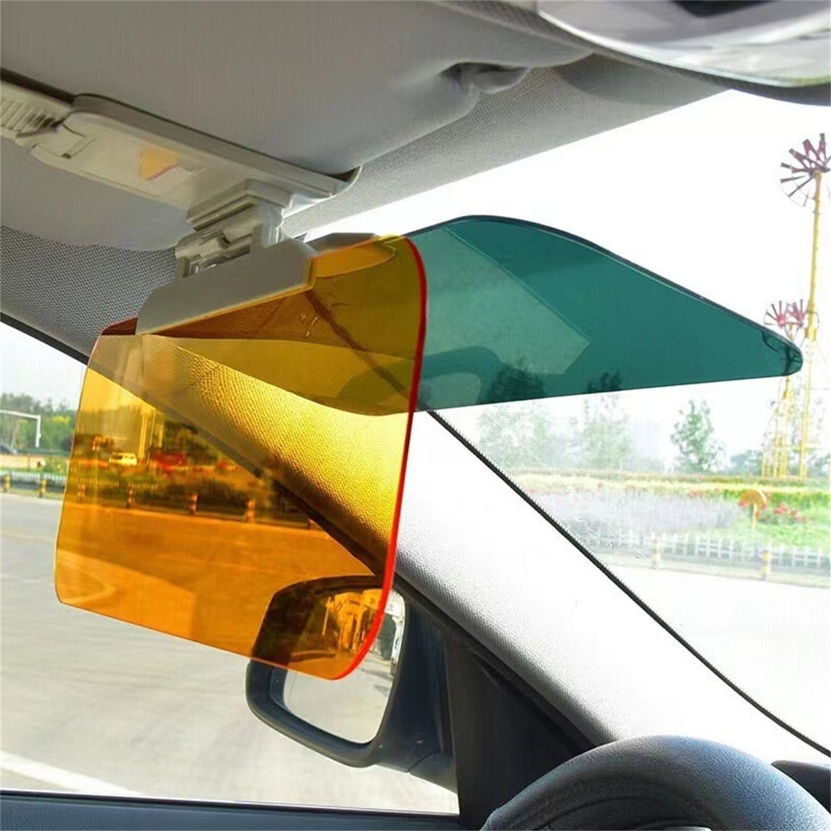 The Sun Visor Mirror offers essential UV protection and glare reduction, making it an ideal accessory for safe driving in various lighting conditions