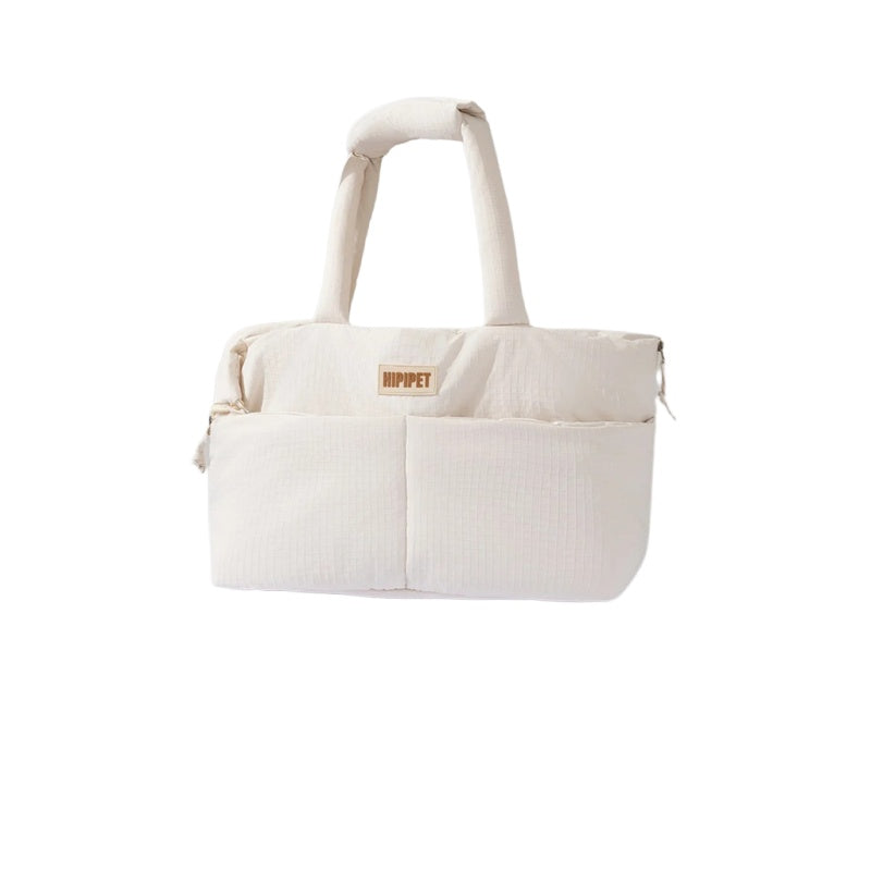 Dog Car Seat Pet Carrier with Adjustable Safety Leash - Portable Center Console for Small Dogs and Cats