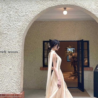 New French Style High Sense Graceful Formal Dress