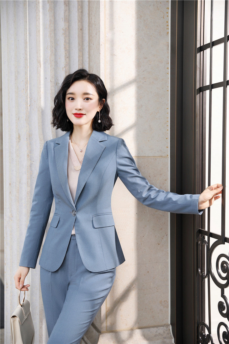 Ladies' Long-sleeved Professional Suit Formal Dress Skirt Trousers