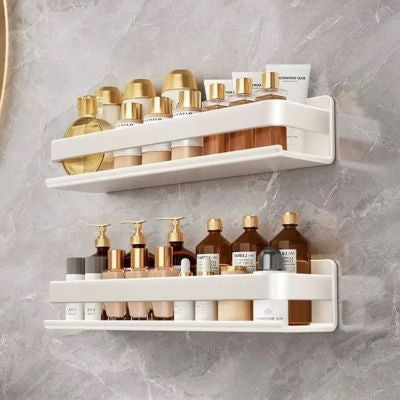 Milk White Kitchen Rack - Seasoning Rack, Punch-Free Wall Hanging