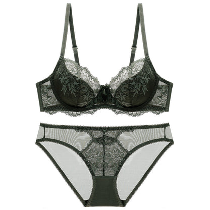 Women's Nylon Bra and Underwear Set – Elegant and Comfortable