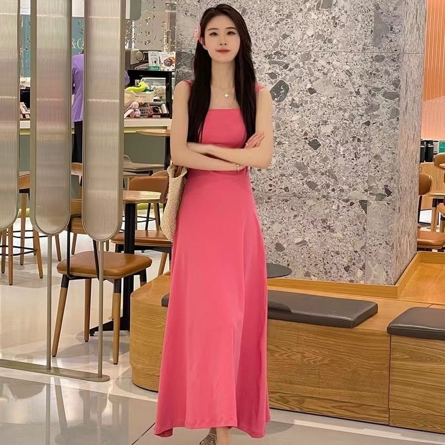 Summer Waist-tight Retro Dress Women