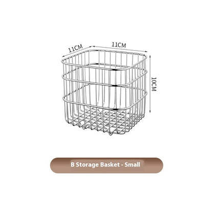 304 Stainless Steel Kitchen Draining Storage Basket