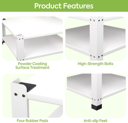 Laundry Pedestal 28.35 In Width, Washer And Dryer Pedestals With Storage Shelf, 700lbs Weight Capacity Washing Machine Stands For Most Washers And Dryers, Assembly Required
