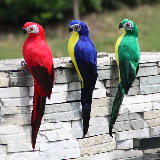 Artificial Foam Feather Parrot Decoration