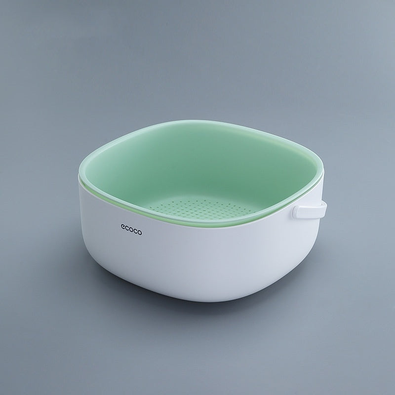 Washbasin Multi-functional Kitchen Double Layer Drain Basket