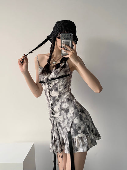 Hot Girl Tie-dye Dress Female Summer Design Sense Niche Wear