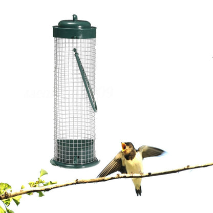 Fashionable Hanging Plastic Mesh Bird Feeder - Medium Size