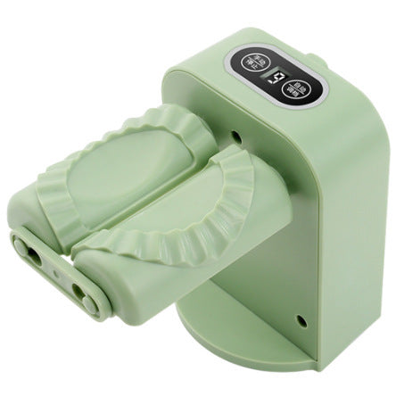 Electric Double-Headed Dumpling Maker – Fast & Easy Mold, Green