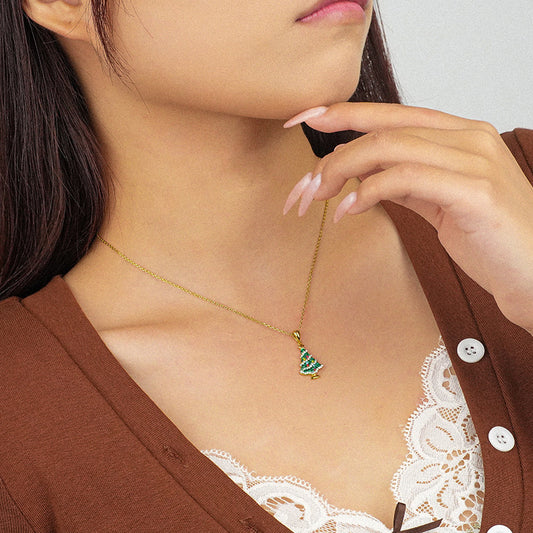 Christmas Tree Female Necklace
