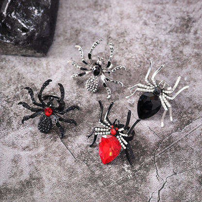 Halloween Spider Ring with Rhinestone