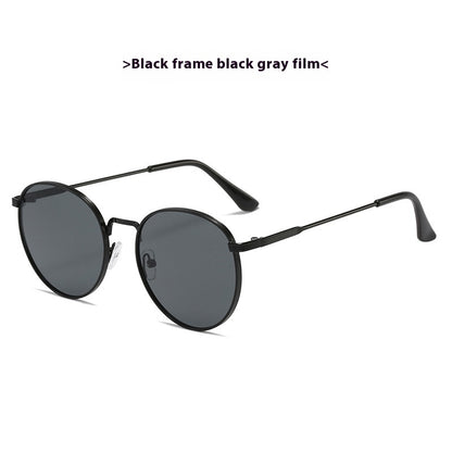 Retro Clip-On Ellipse Sunglasses for Men & Women