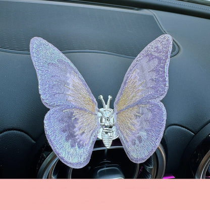 Moving Embroidery Butterfly Car Air Outlet Decoration