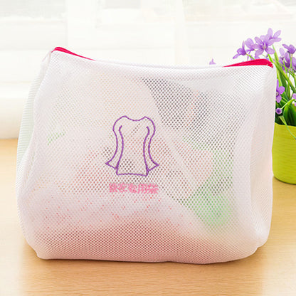 Japanese Style Embroidered Fine Mesh Extra Thickening Laundry Bag Suit Bra Underwear Wash Bag Machine Washable Mesh Bag Laundry Protection Bags